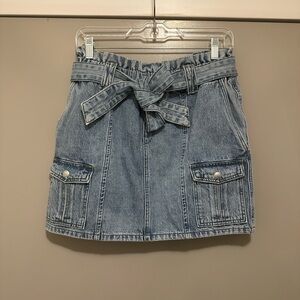 Blank NYC Paperbag Waist Cargo Mini Skirt